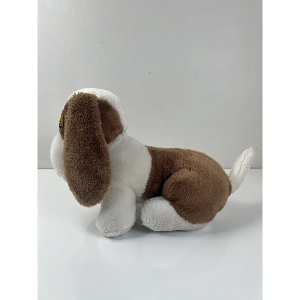Vintage Fun Farm 1980s Dog Plush Stuffed Animal Bassett Hound Puppy Carnival Toy